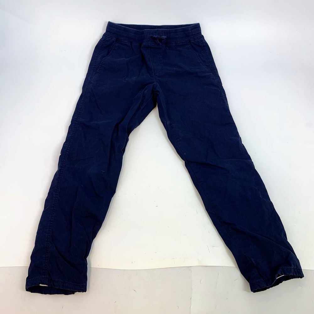 Crewcuts Navy Blue Cargo Pants Kids Size 12 Drawstring Elastic Waist Pockets